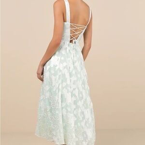 Lulus Mint Green Floral Dress